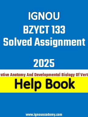 IGNOU BZYCT 133 Solved Assignment 2025